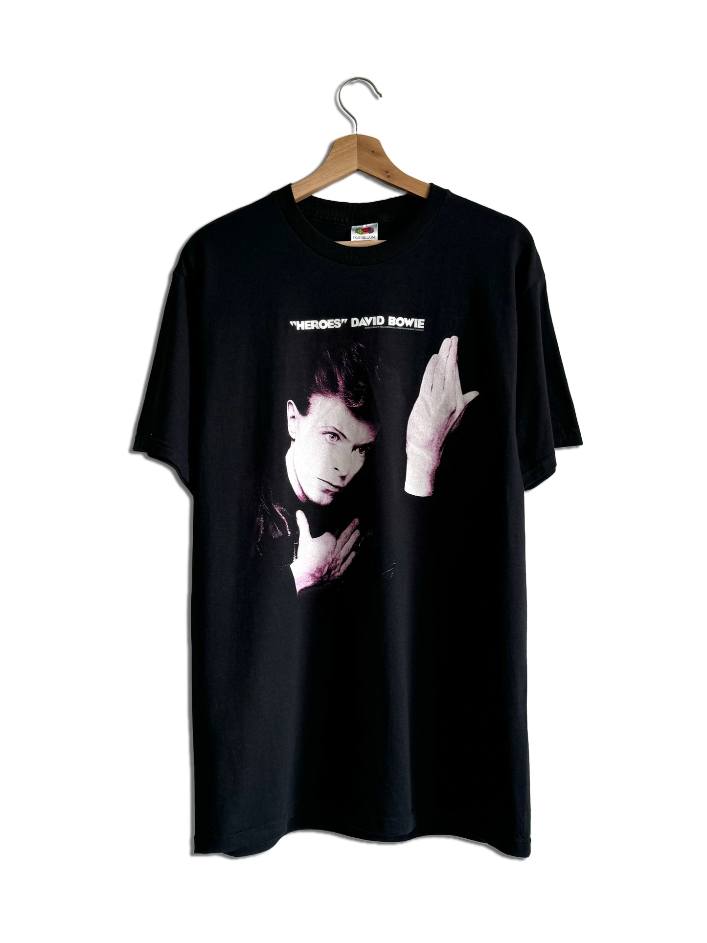 T-shirt David Bowie Heroes – Earls Court – Homme – Noir – Coton – Bitcruncher