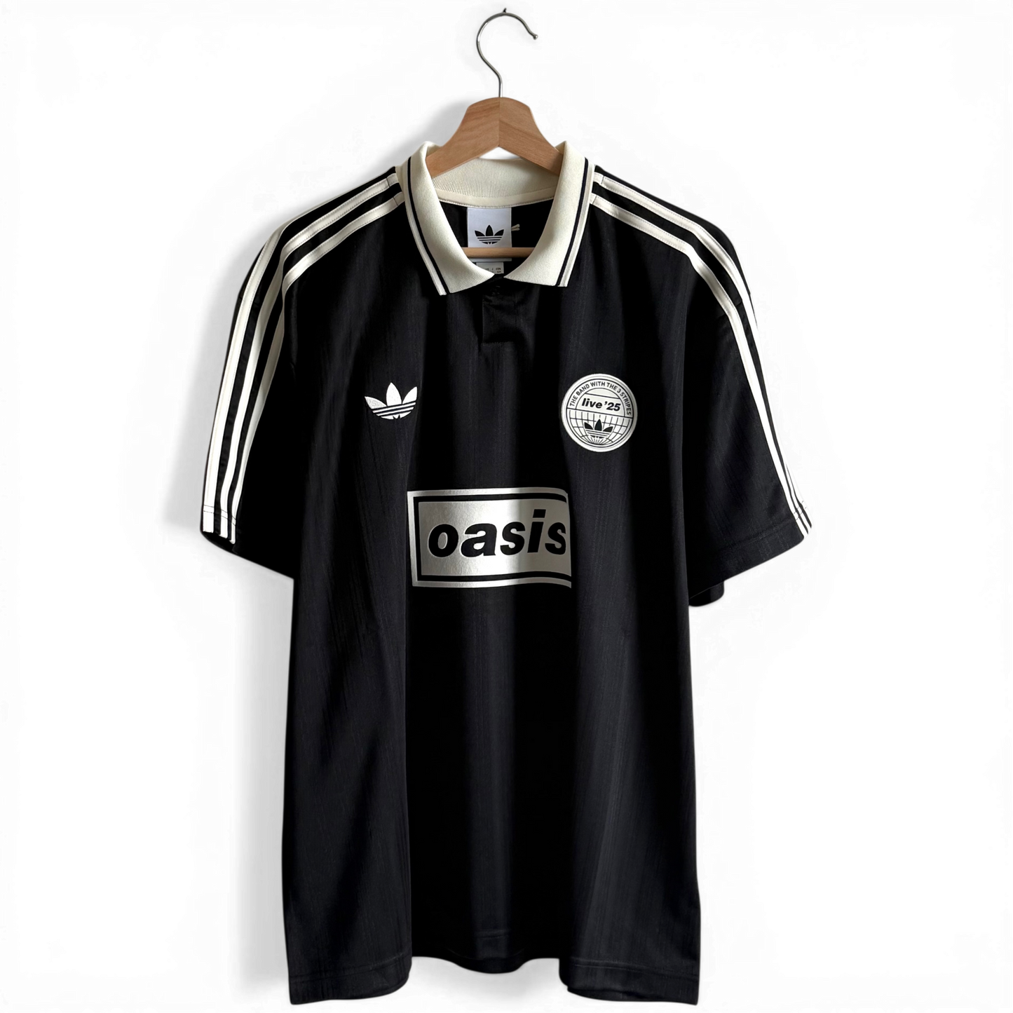 Oasis 2025 Tour Jacquard Jersey Black Polo