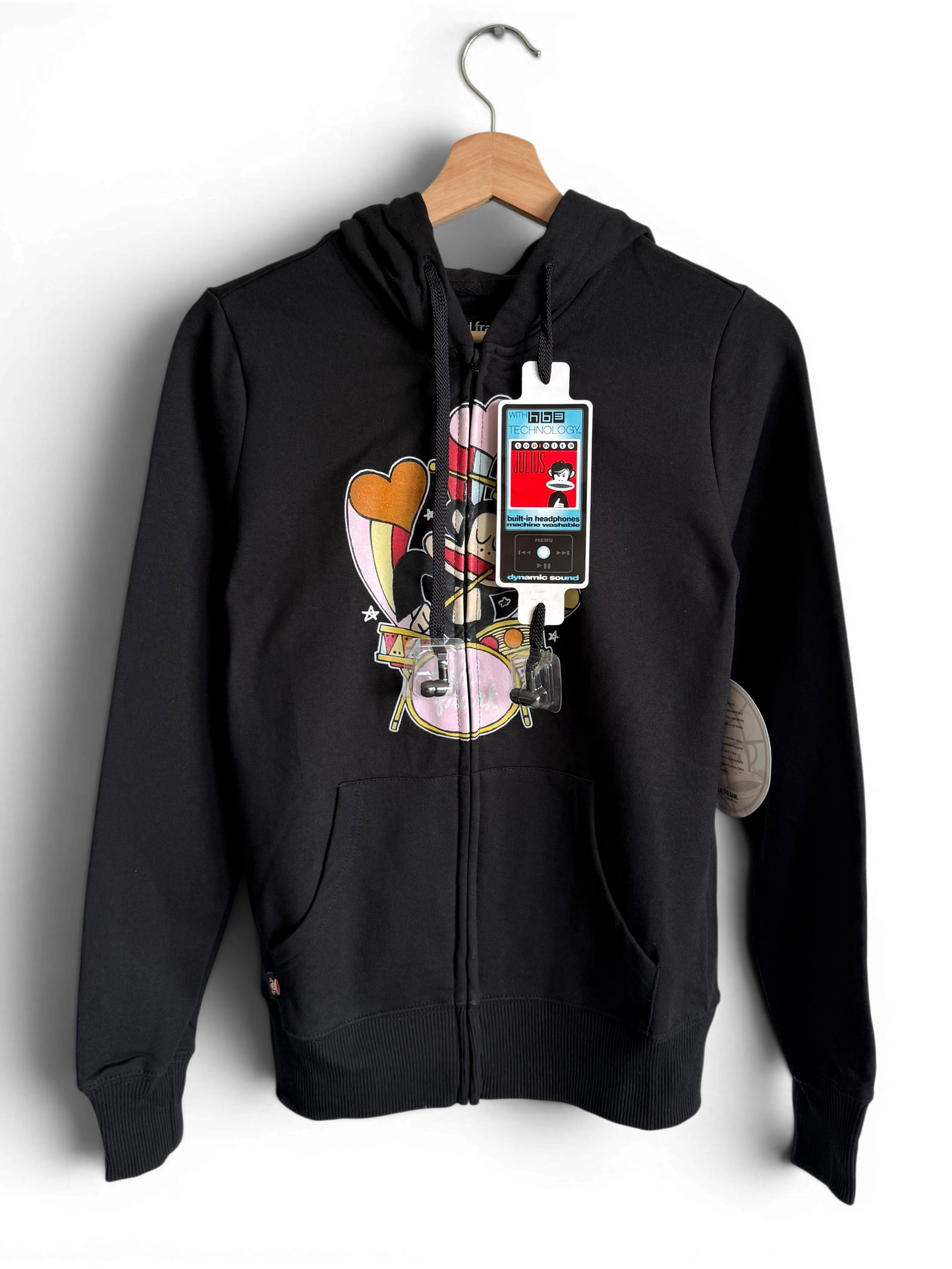 Paul Frank Julius Built in headphones Hoodie