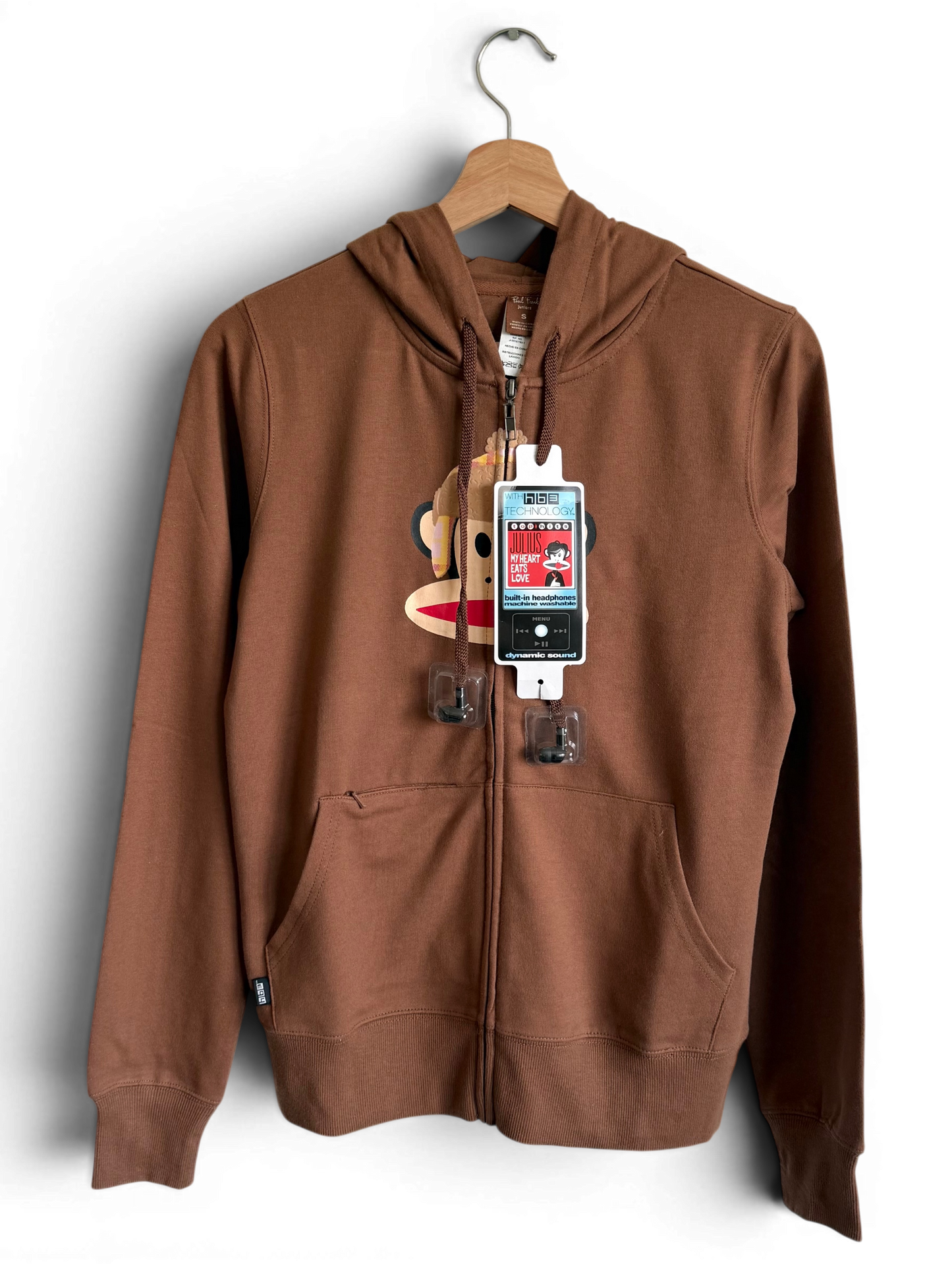 Paul Frank "Julius" built in headphones Hoodie