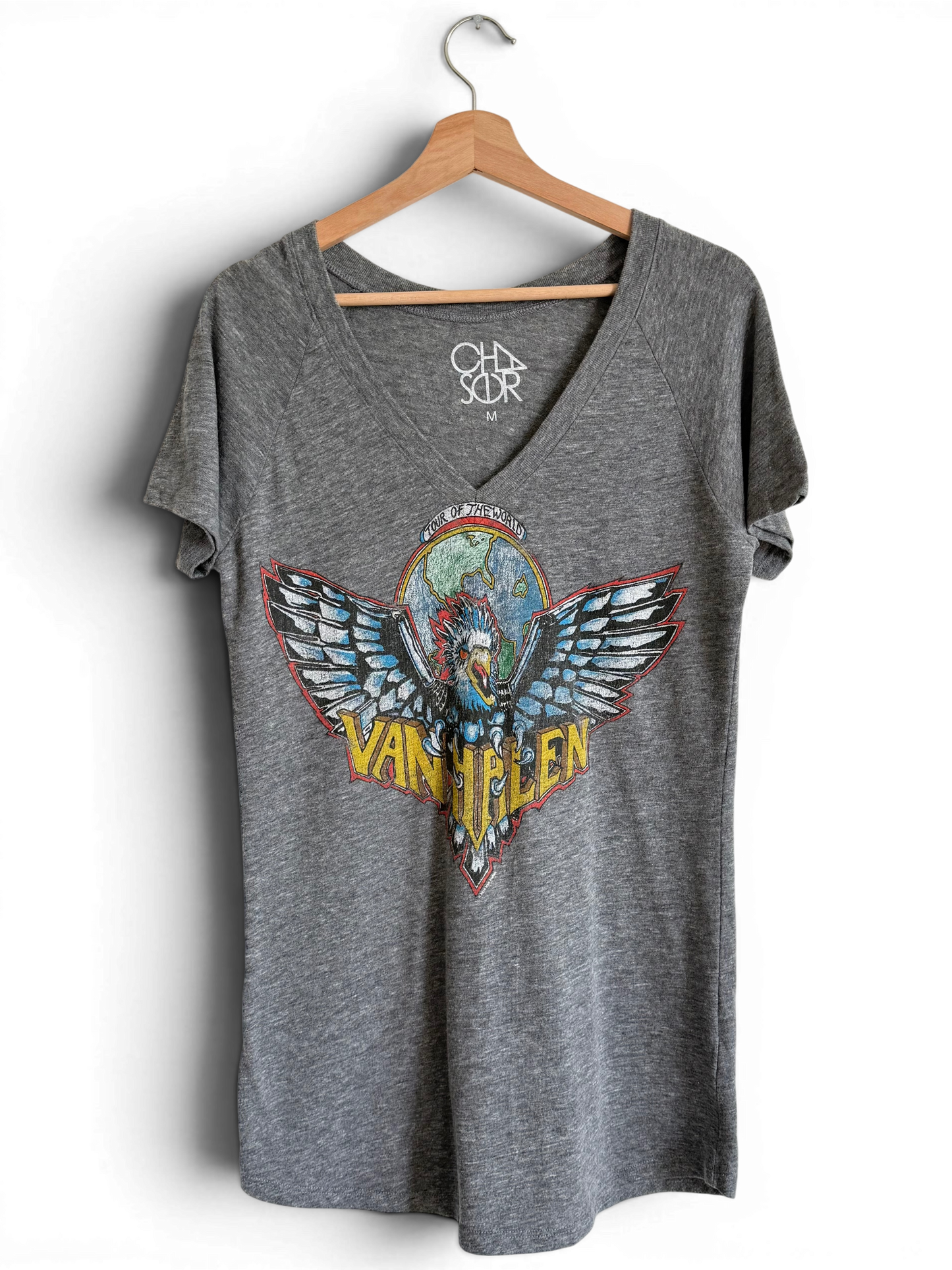 Van Halen "Tour of the World" V neck t-shirt