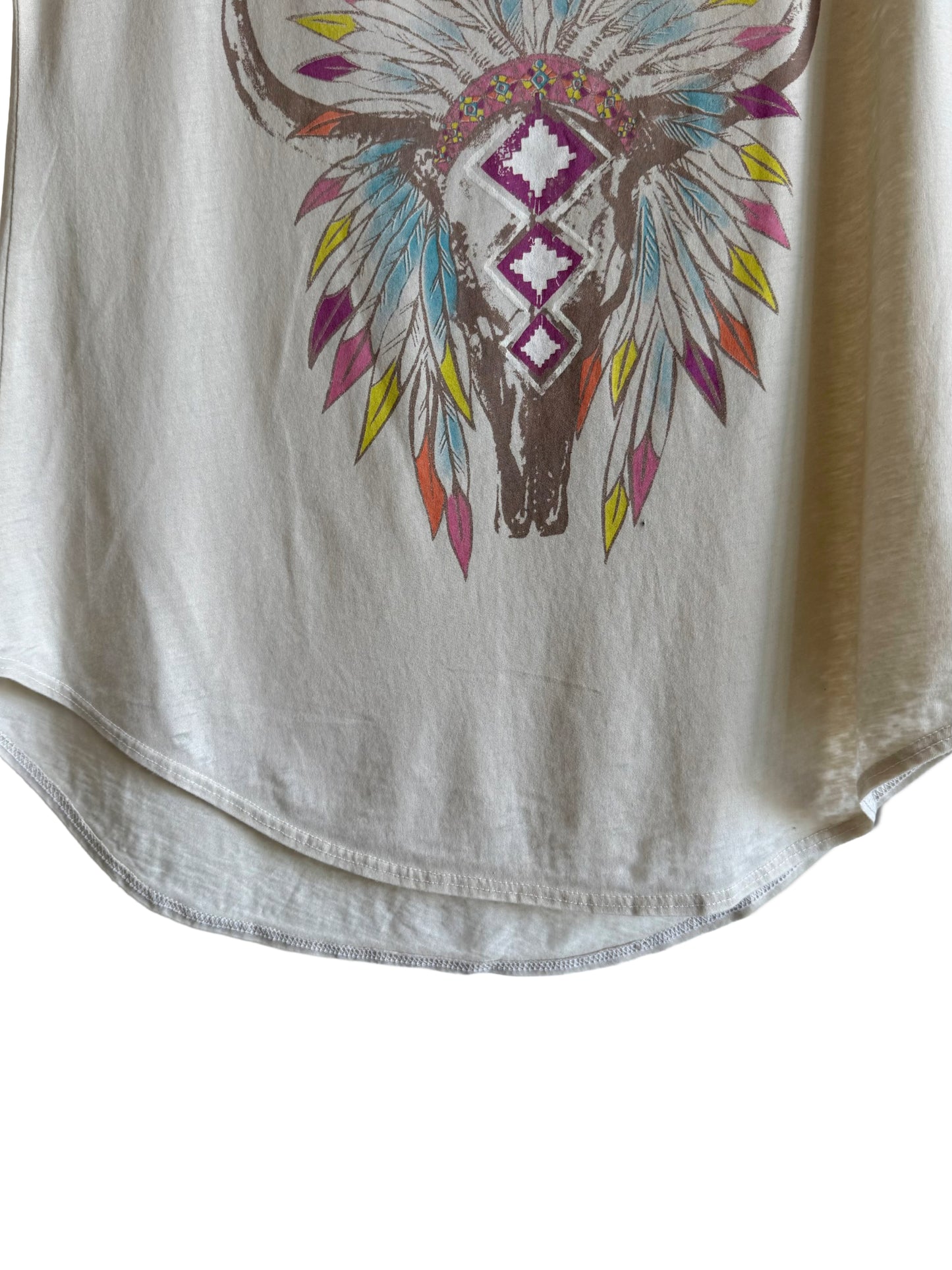 Cow Skull with Warbonnet t-shirt