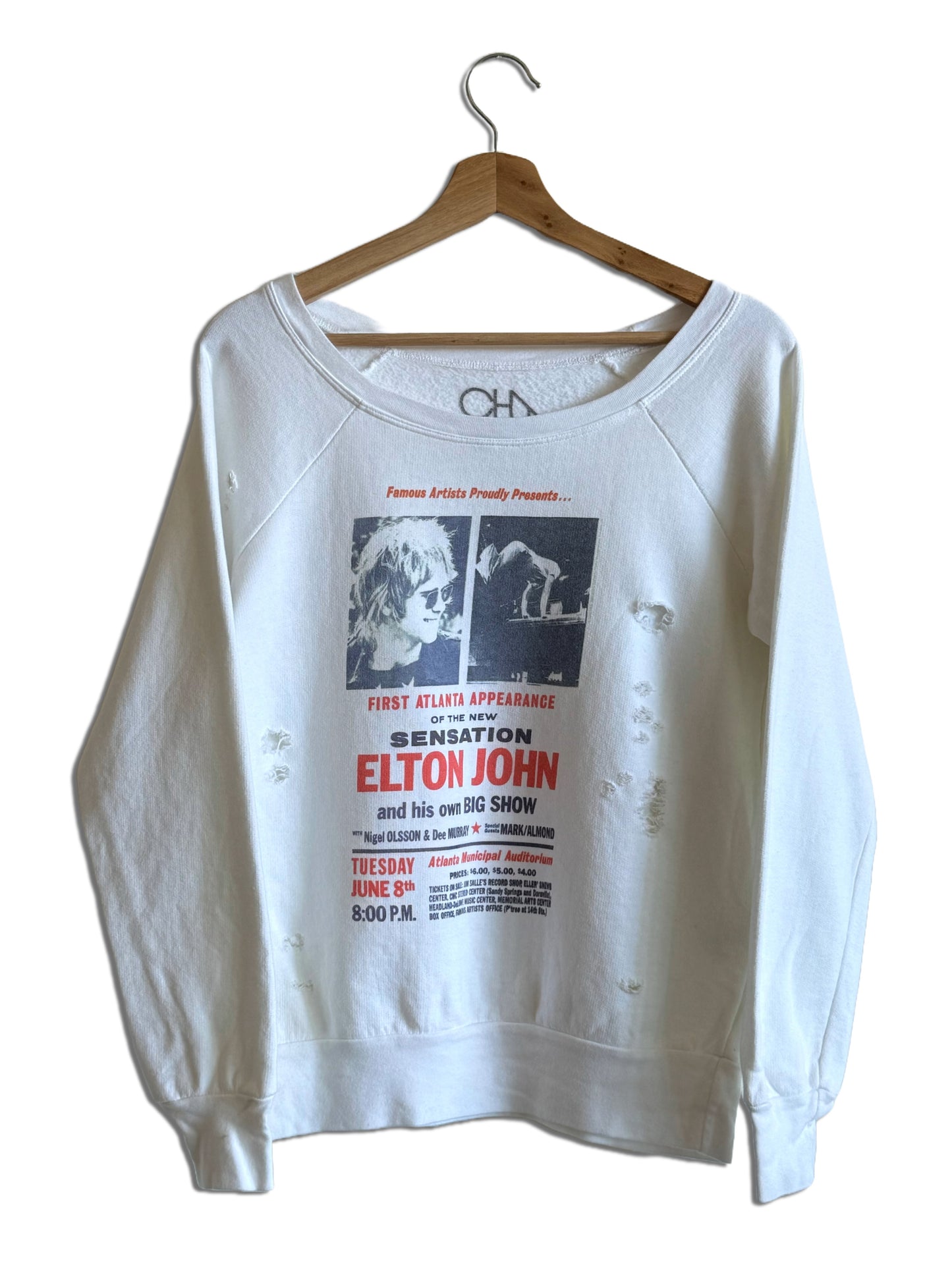 Elton John Destroyed Sweatshirt