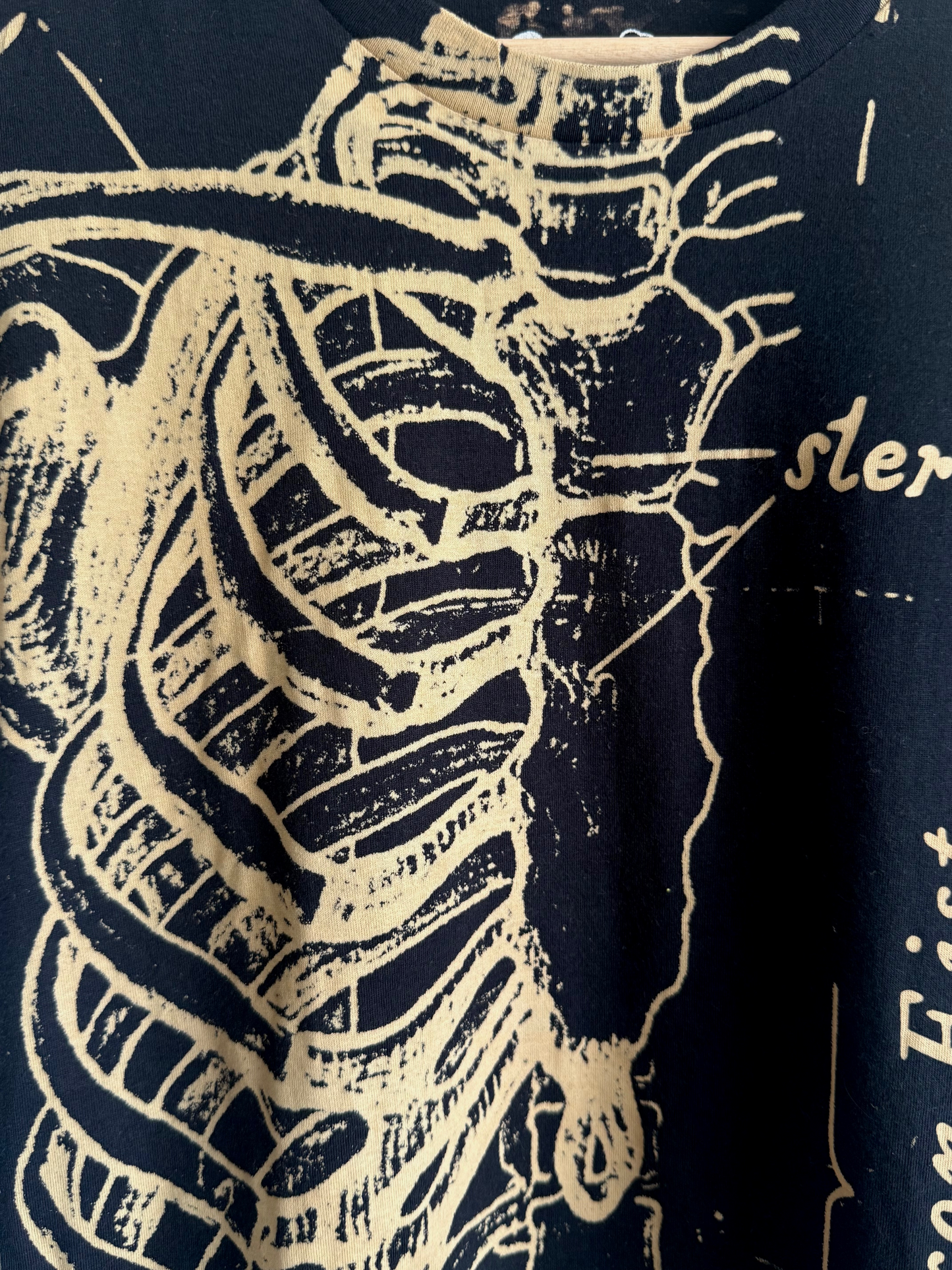 Iron Fist Anatomical Skeleton Goth t-shirt