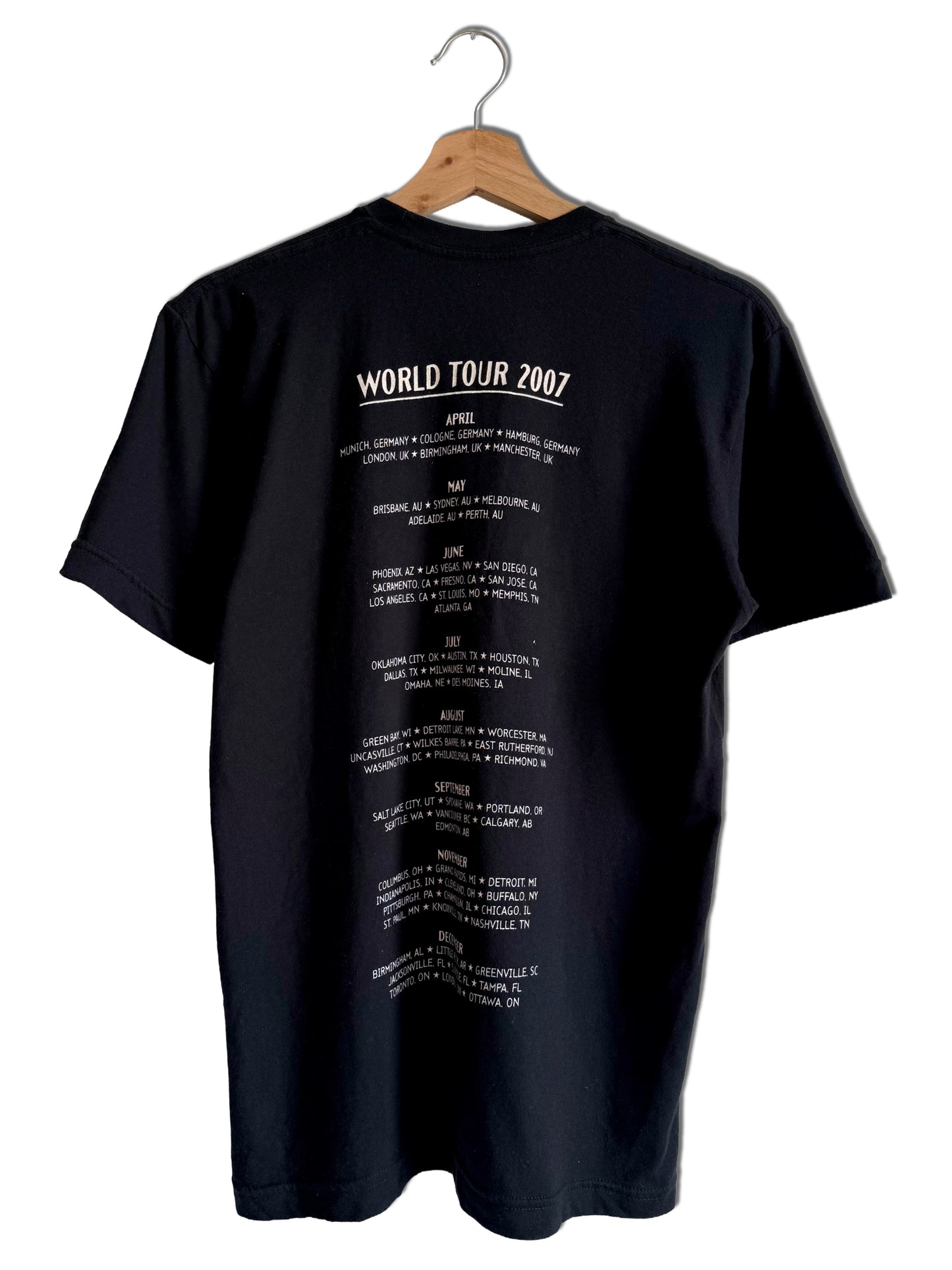 Keith Urban World Tour 2007 t-shirt
