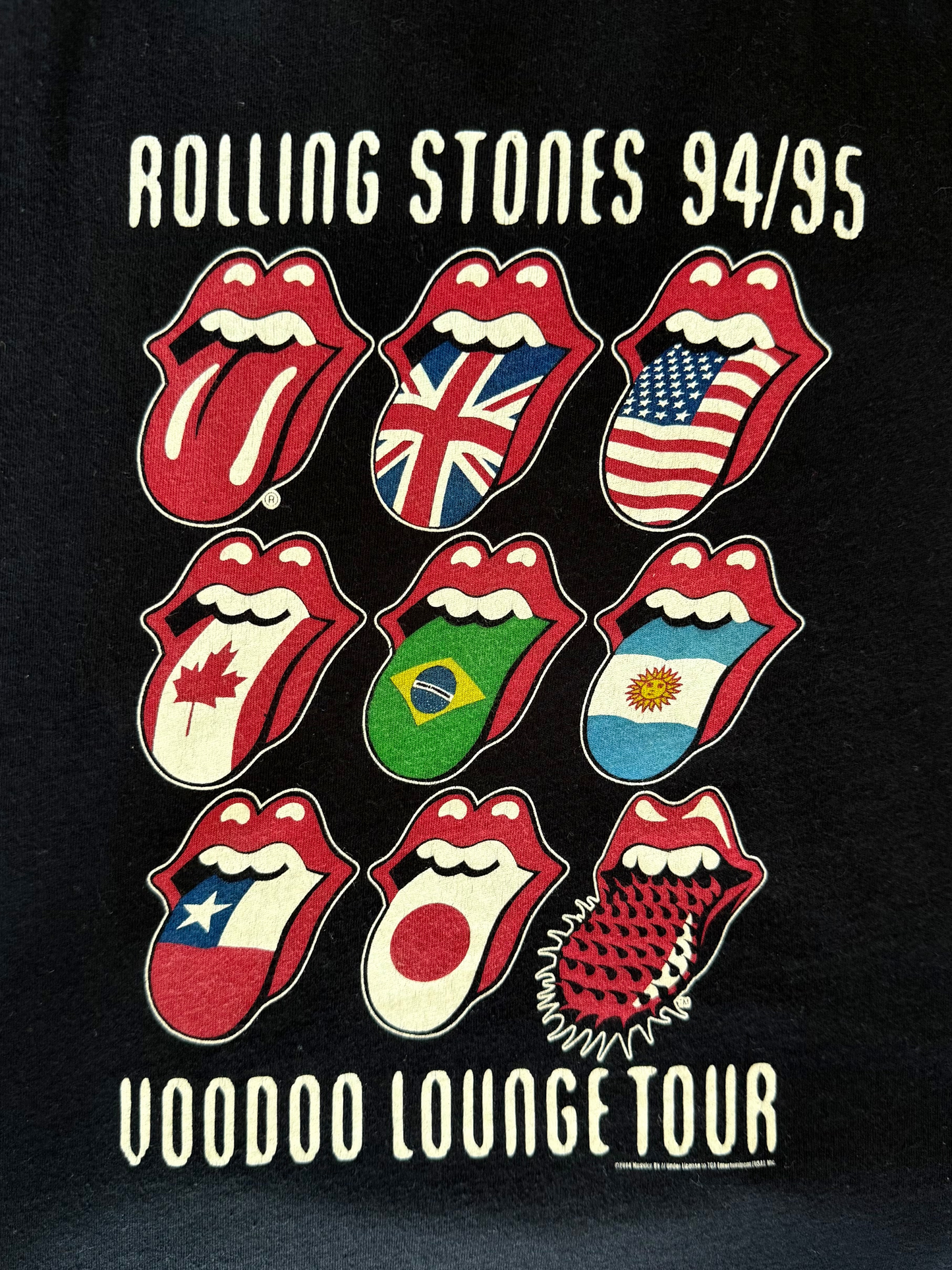 The Rolling Stones 2004 Voodoo Lounge Tour t-shirt