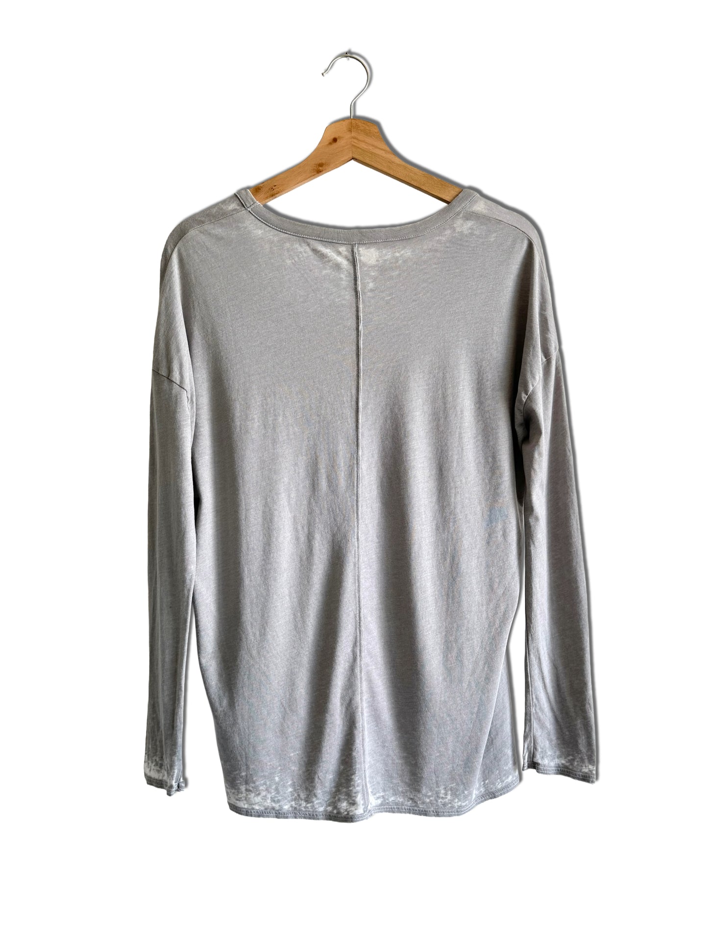Silver Glitter Cow Skull Long Sleeves t-shirt