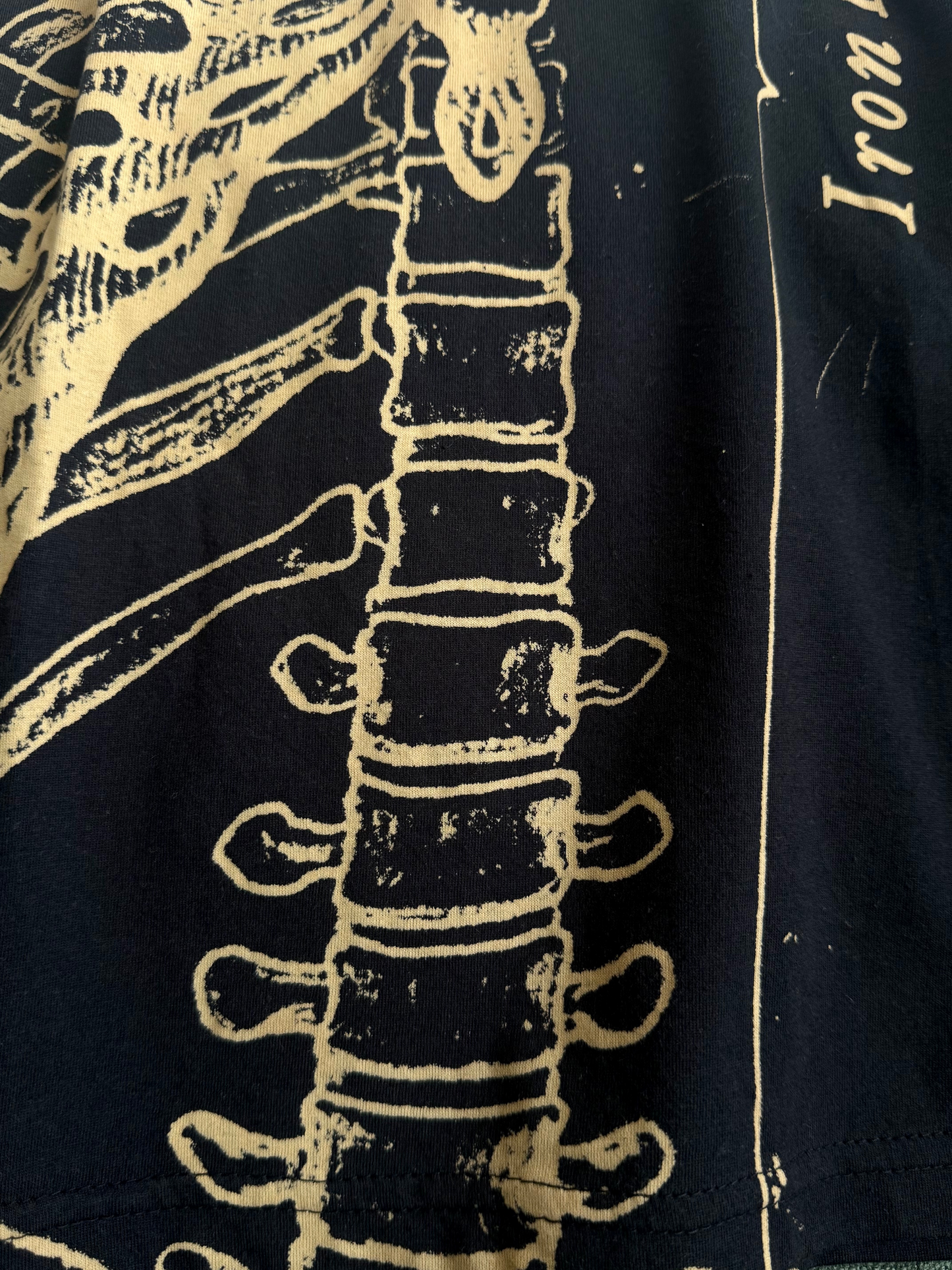 Iron Fist Anatomical Skeleton Goth t-shirt
