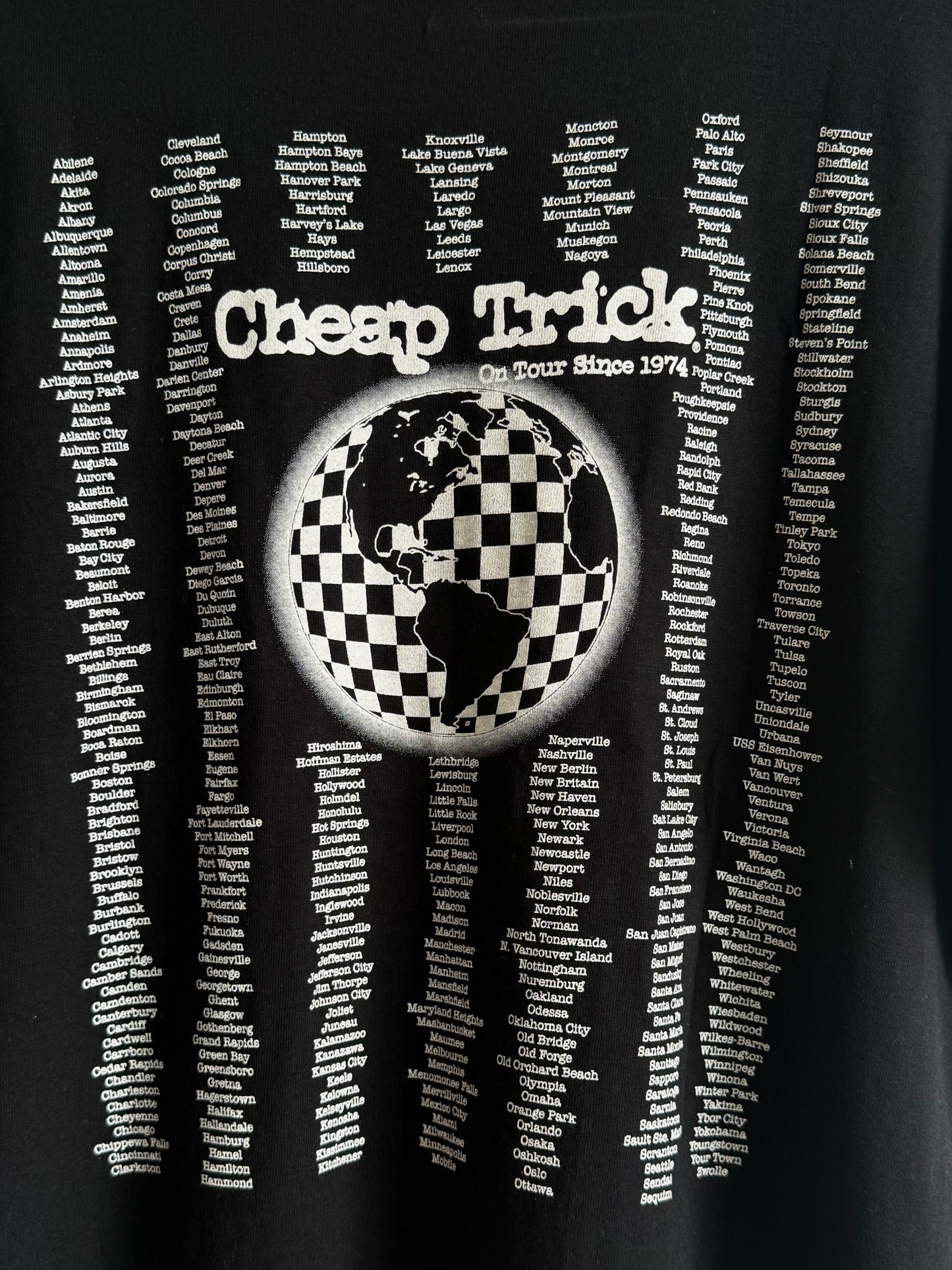 Cheap Trick tour t-shirt