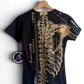 Iron Fist Anatomical Skeleton Goth t-shirt