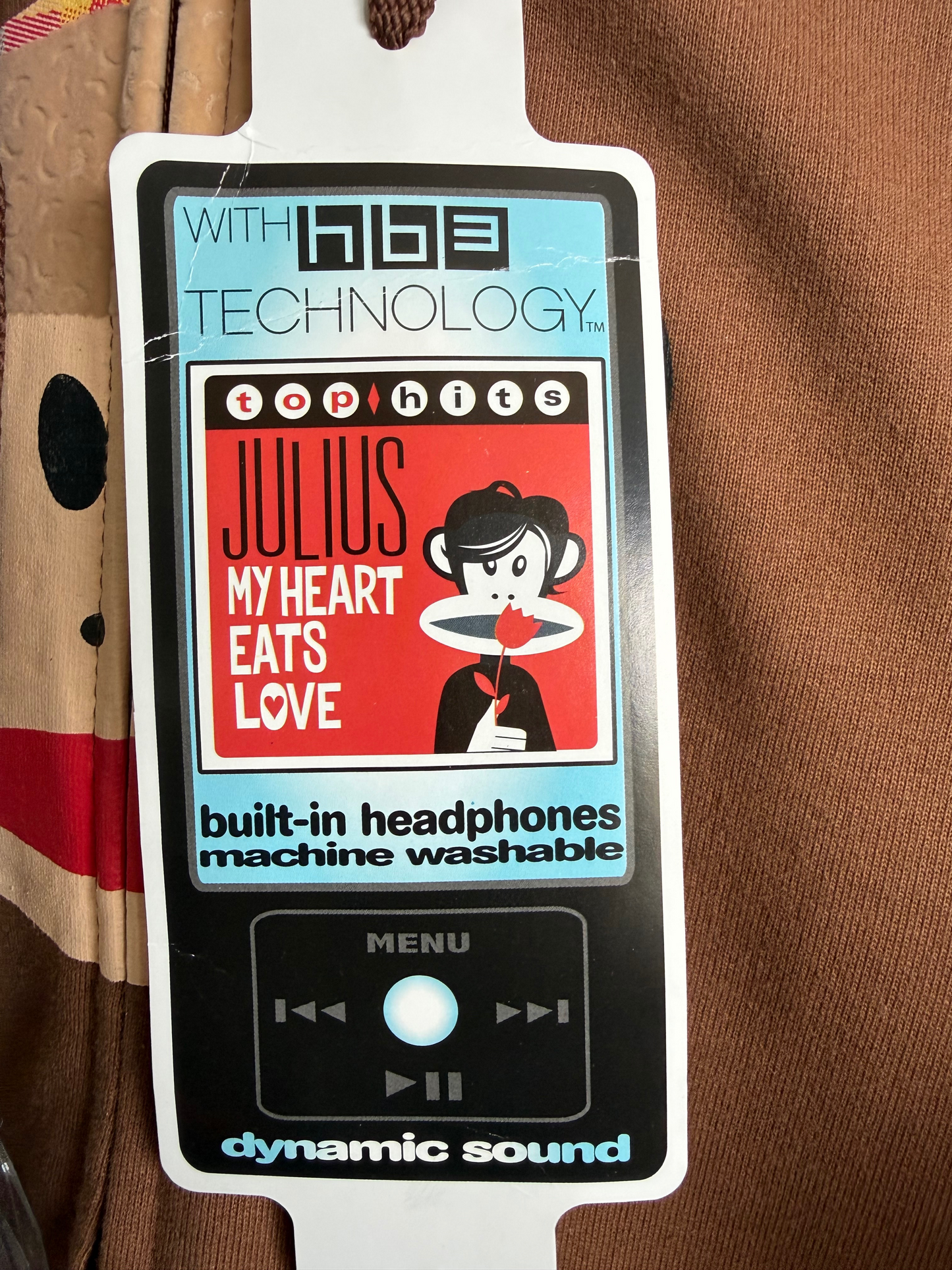 Paul Frank "Julius" built in headphones Hoodie