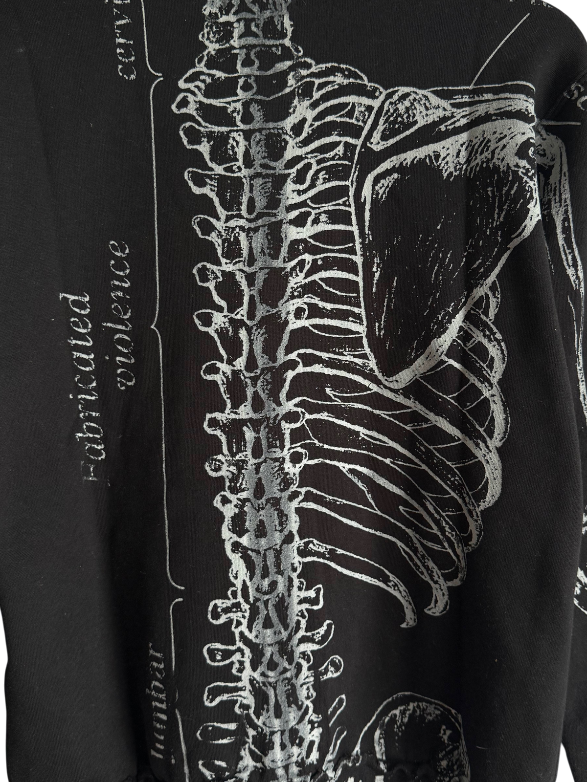 Iron Fist Vintage Skeleton Anatomical Zip Up Jogger