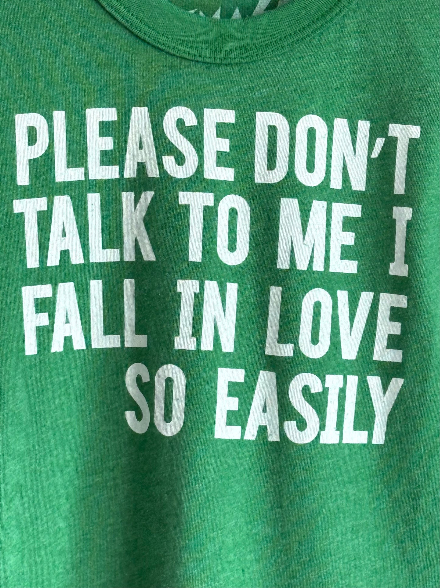 PLEASE DON'T TALK TO ME I FALL IN LOVE SO EASLY Kids t-shirt