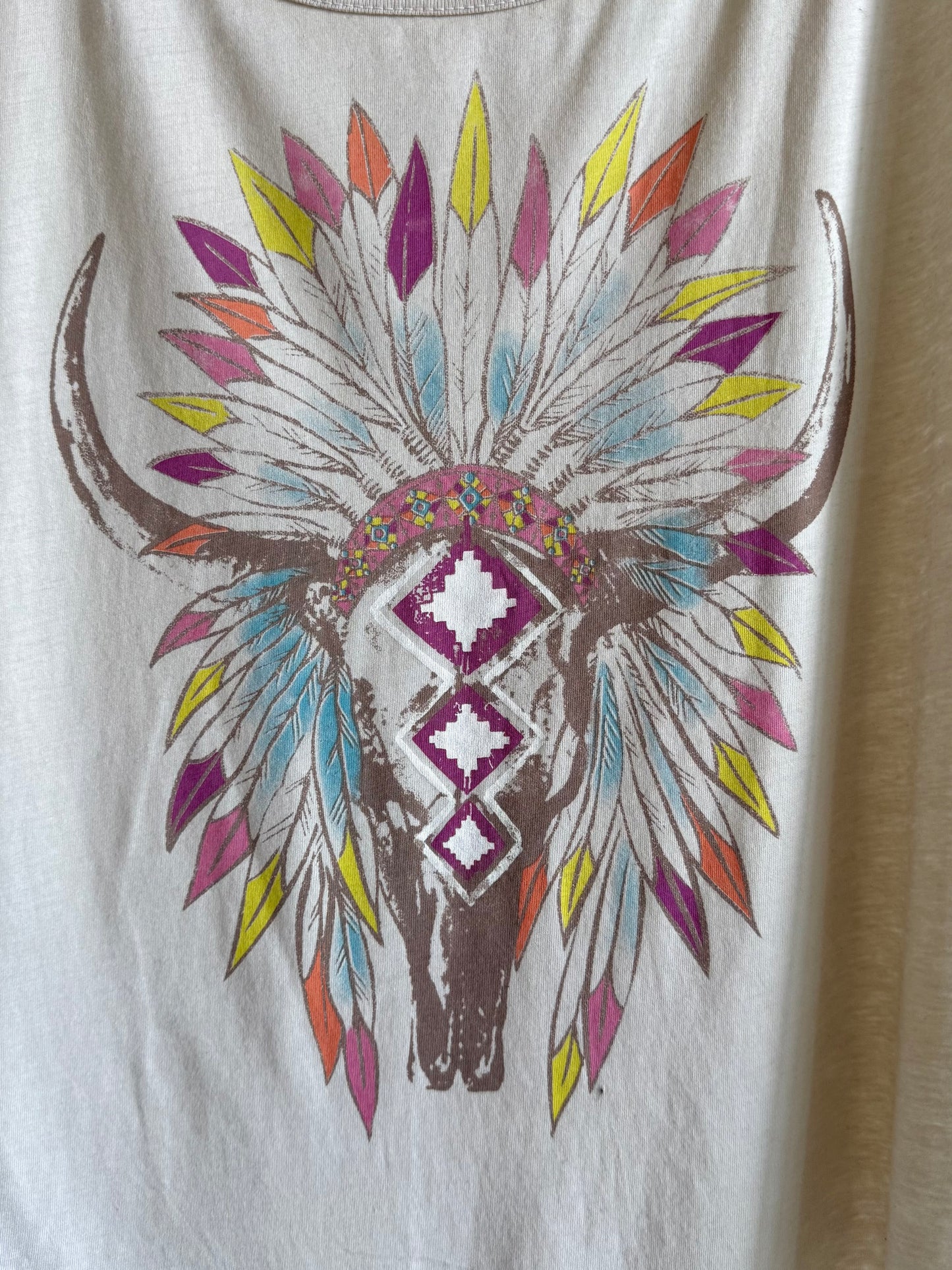 Cow Skull with Warbonnet t-shirt