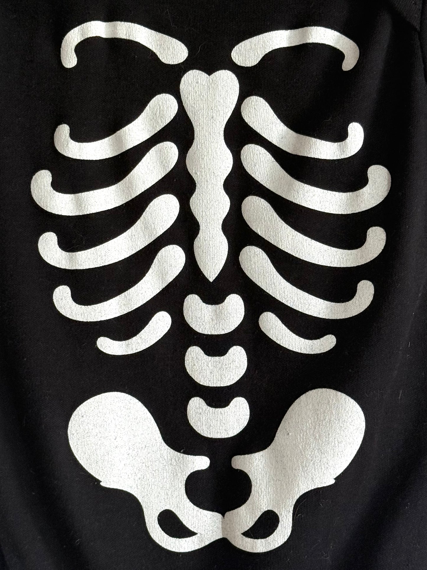 Skeleton print onesie