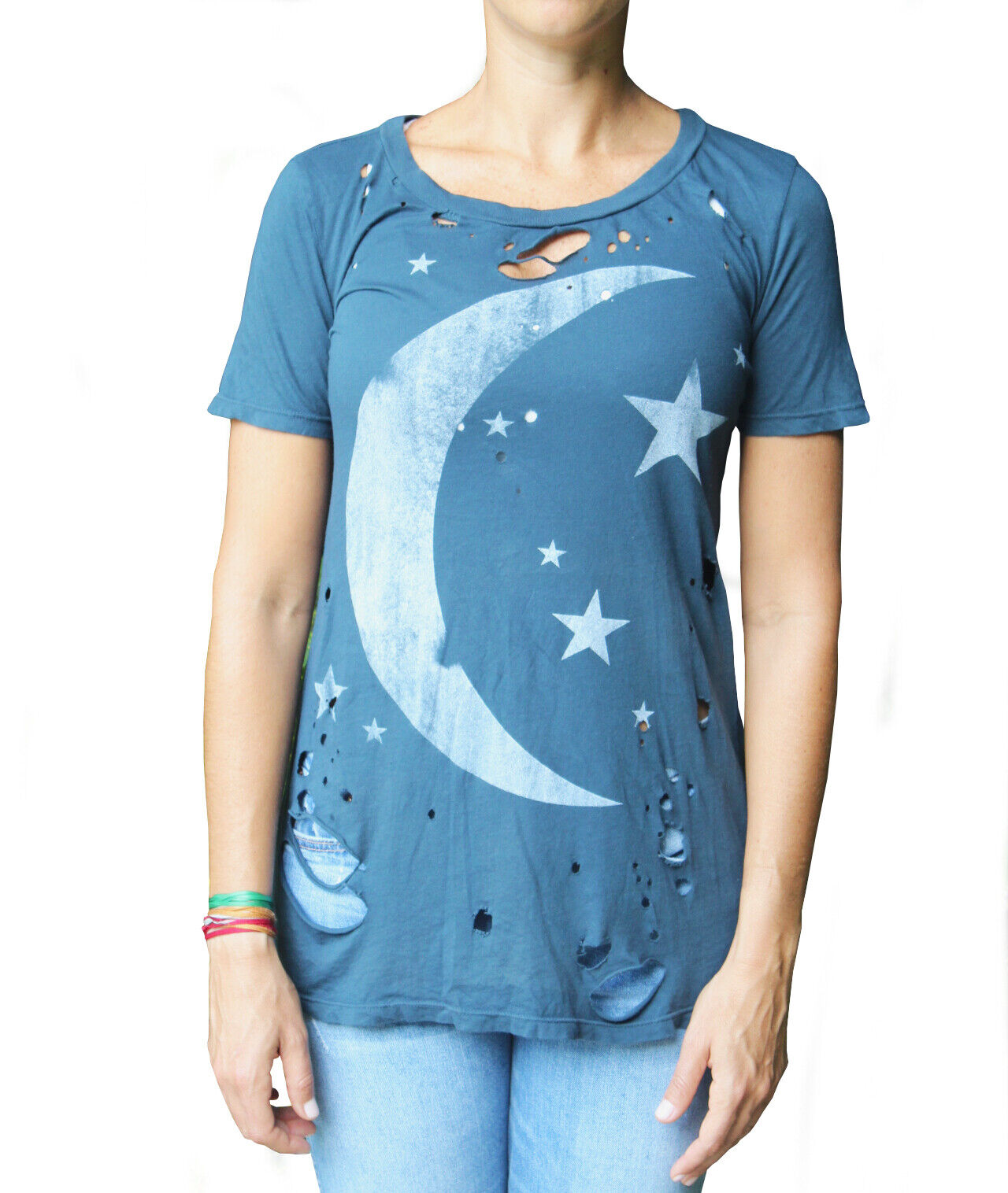 Moon & stars Destroyed t-shirt