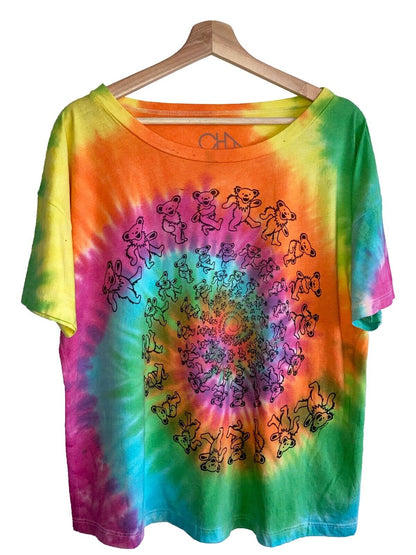 Grateful Dead Spiral Bears Tie Dye t-shirt