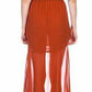 Georgette Draped Chiffon Maxi Dress