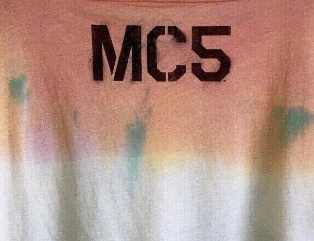 MC5's Wayne Kramer Mugshot Tie Dye Boxy t-shirt