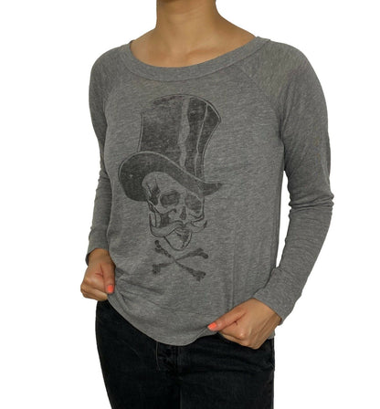 Skull Top Hat Long Sleeve t-shirt