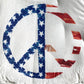 American Flag Peace Sign  Muscle t-shirt