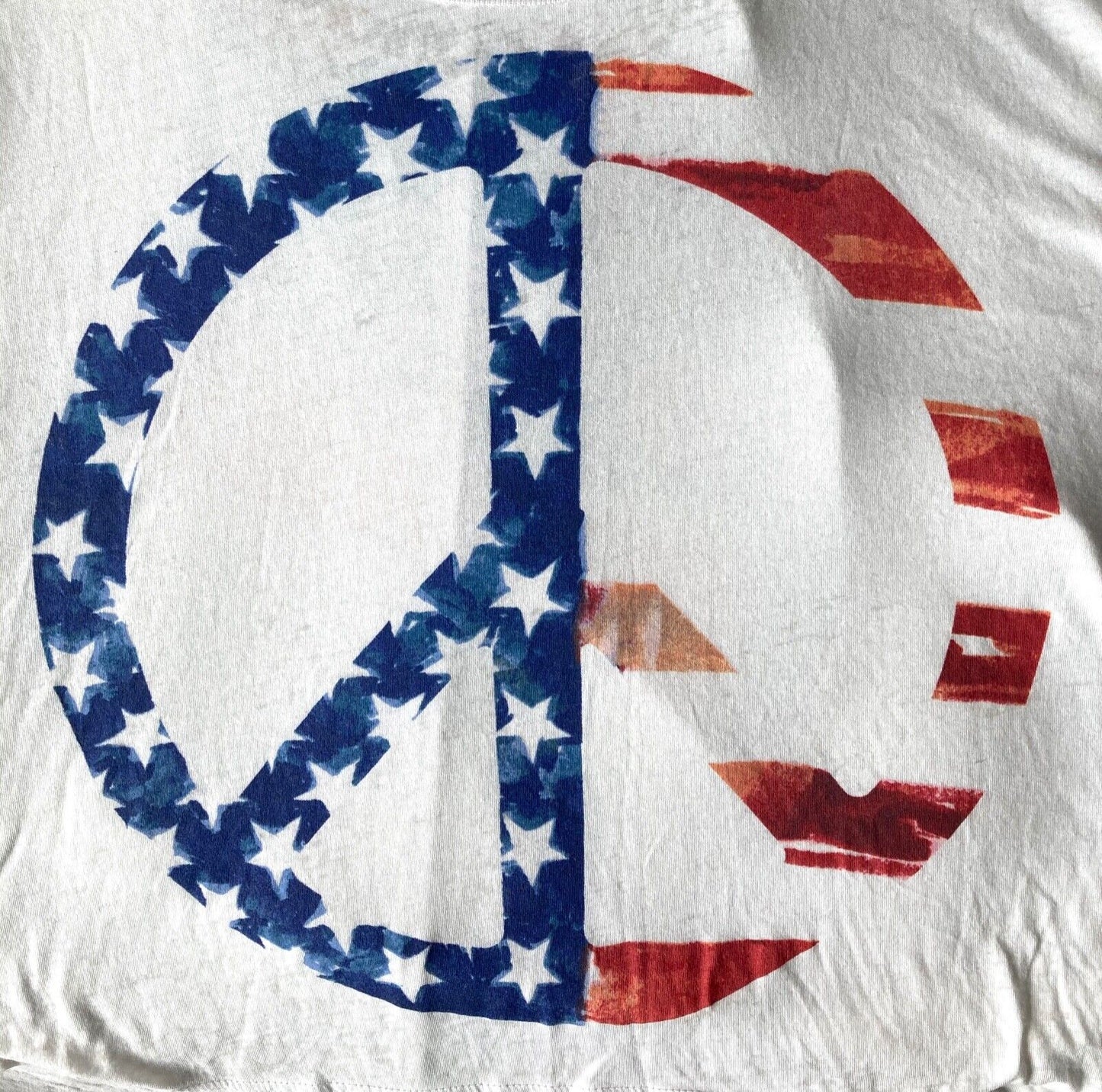 American Flag Peace Sign  Muscle t-shirt