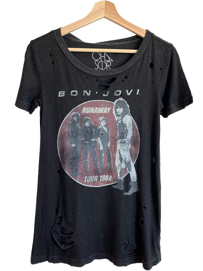 Bon Jovi "Runaway Tour" destroyed t-shirt