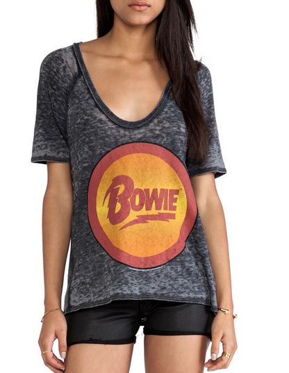 David Bowie Burnout Boxy t-shirt