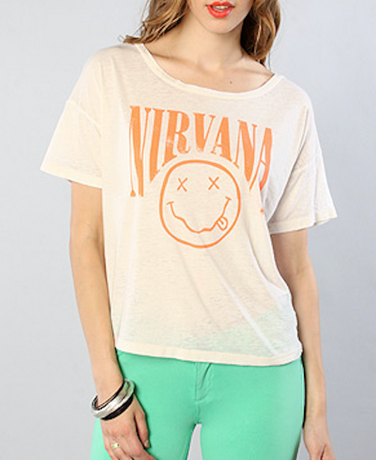 Nirvana Smiley Face Boxy t-shirt