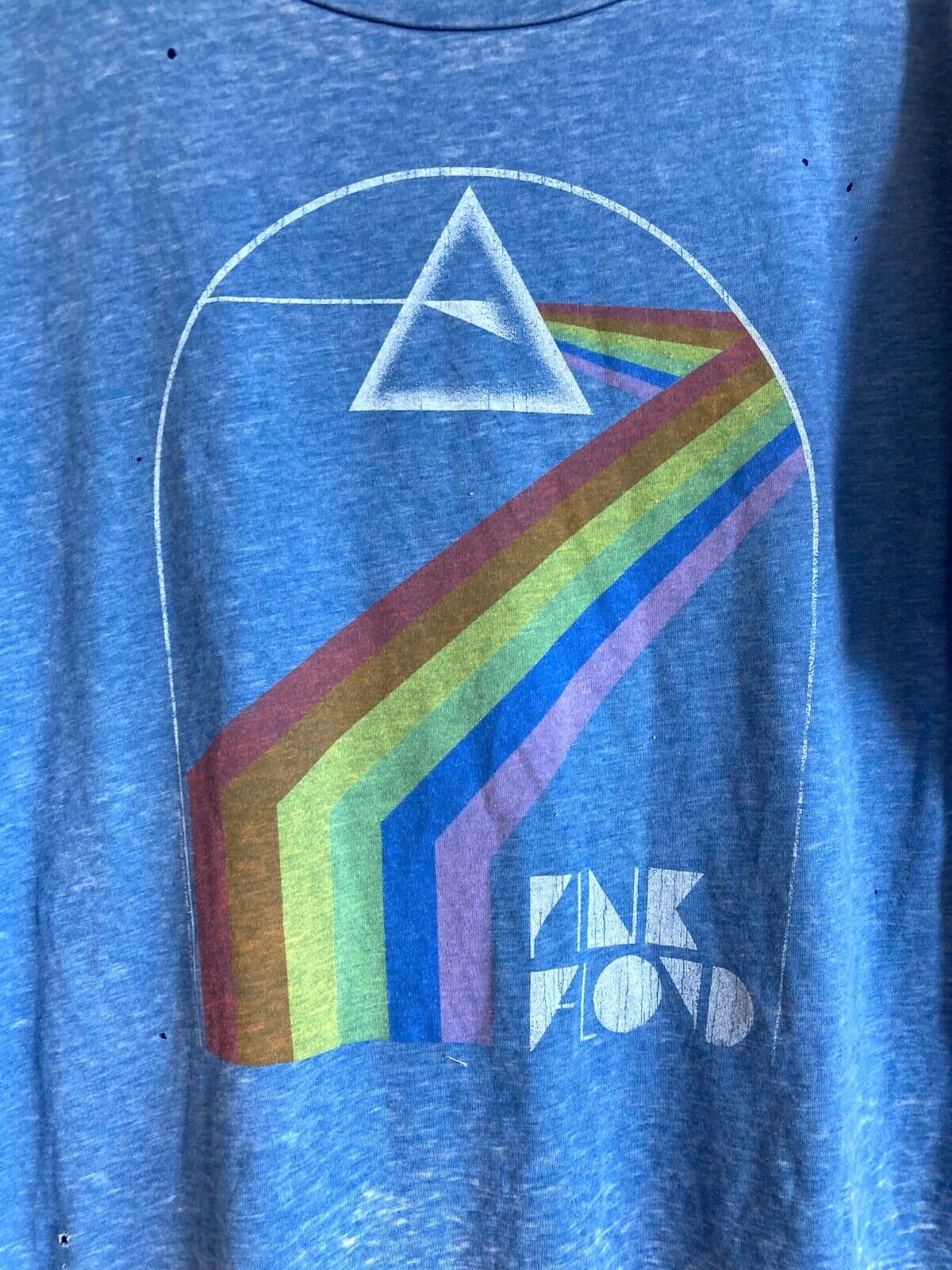 Pink Floyd "Dark Side of the Moon" Destroyed Boxy t-shirt