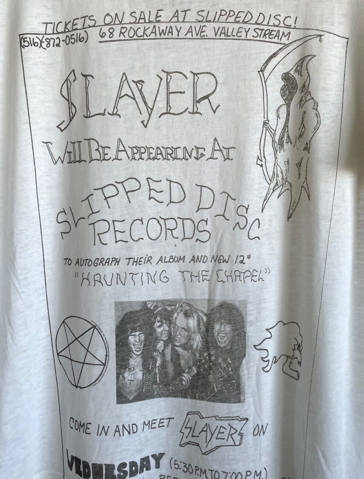 Slayer Live Poster Boxy t-shirt