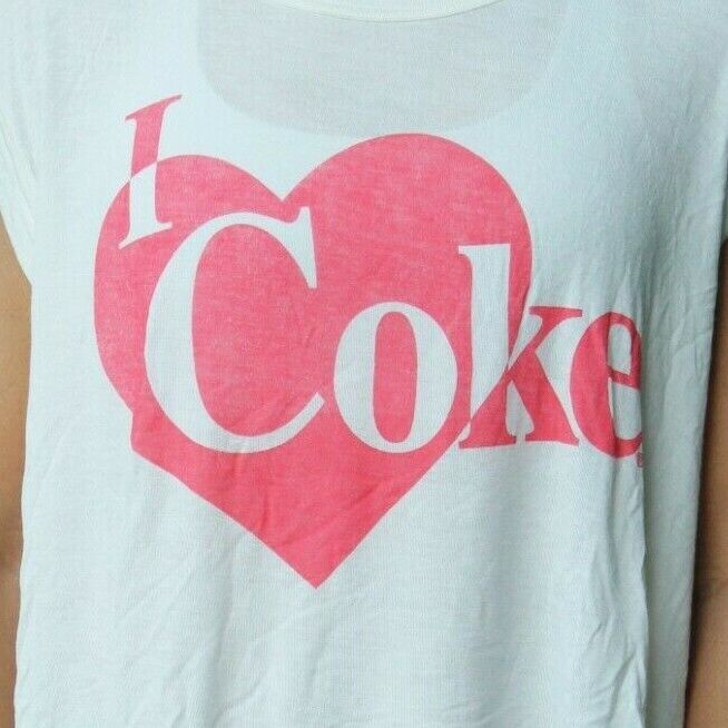 Coca Cola "I Love Coke" Muscle Crop Top