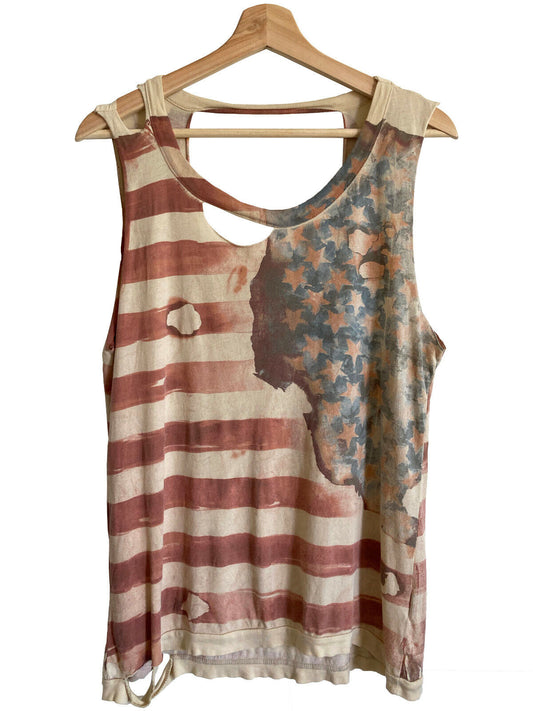 American Flag deconstructed  t-shirt