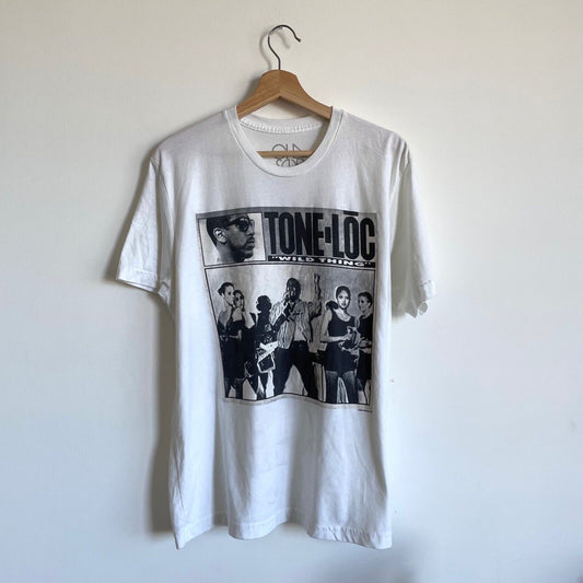 Tone Loc "Wild Thing" white men t-shirt by Chaser Brand 90's Hip Hop Rap Tee