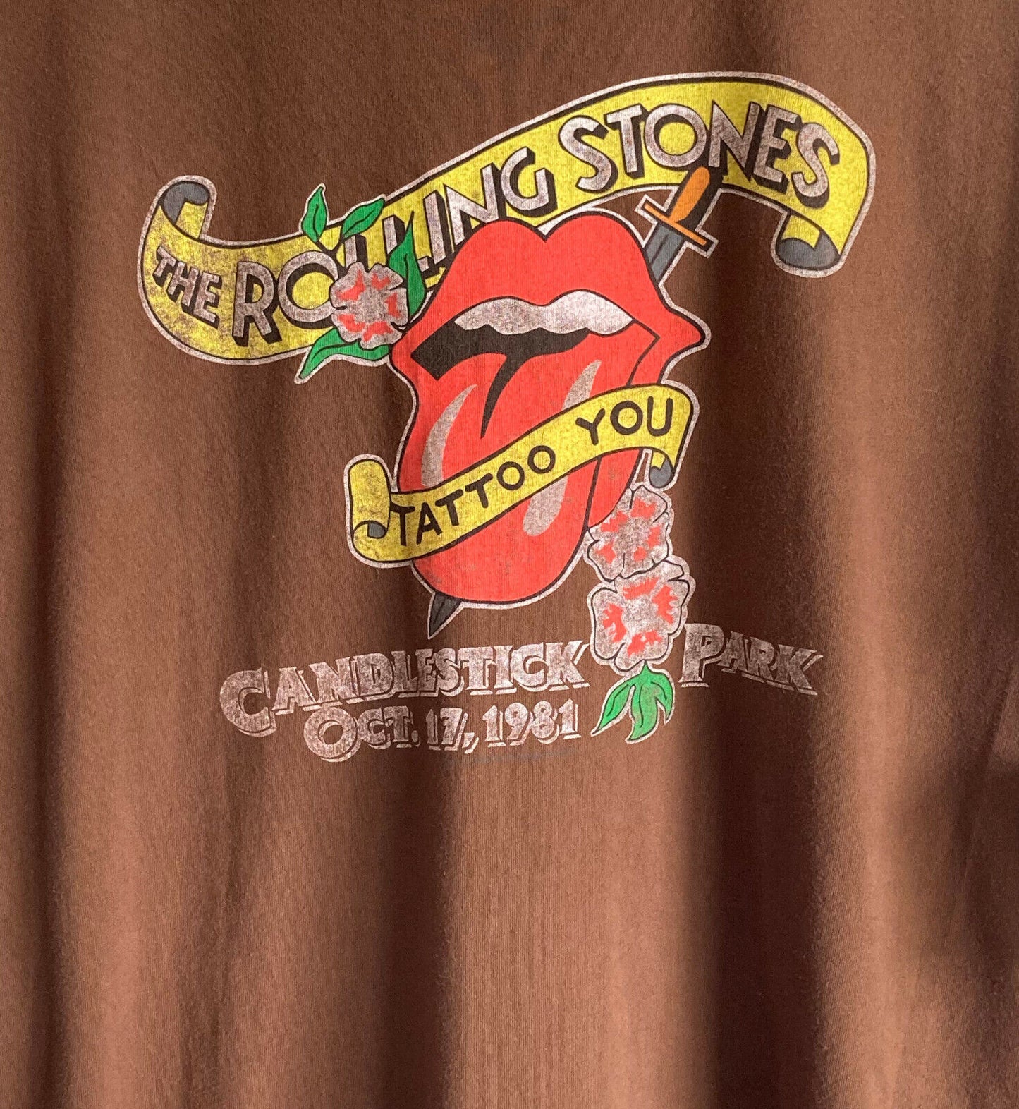 The Rolling Stones "Tattoo You" Tour Vintage t-shirt