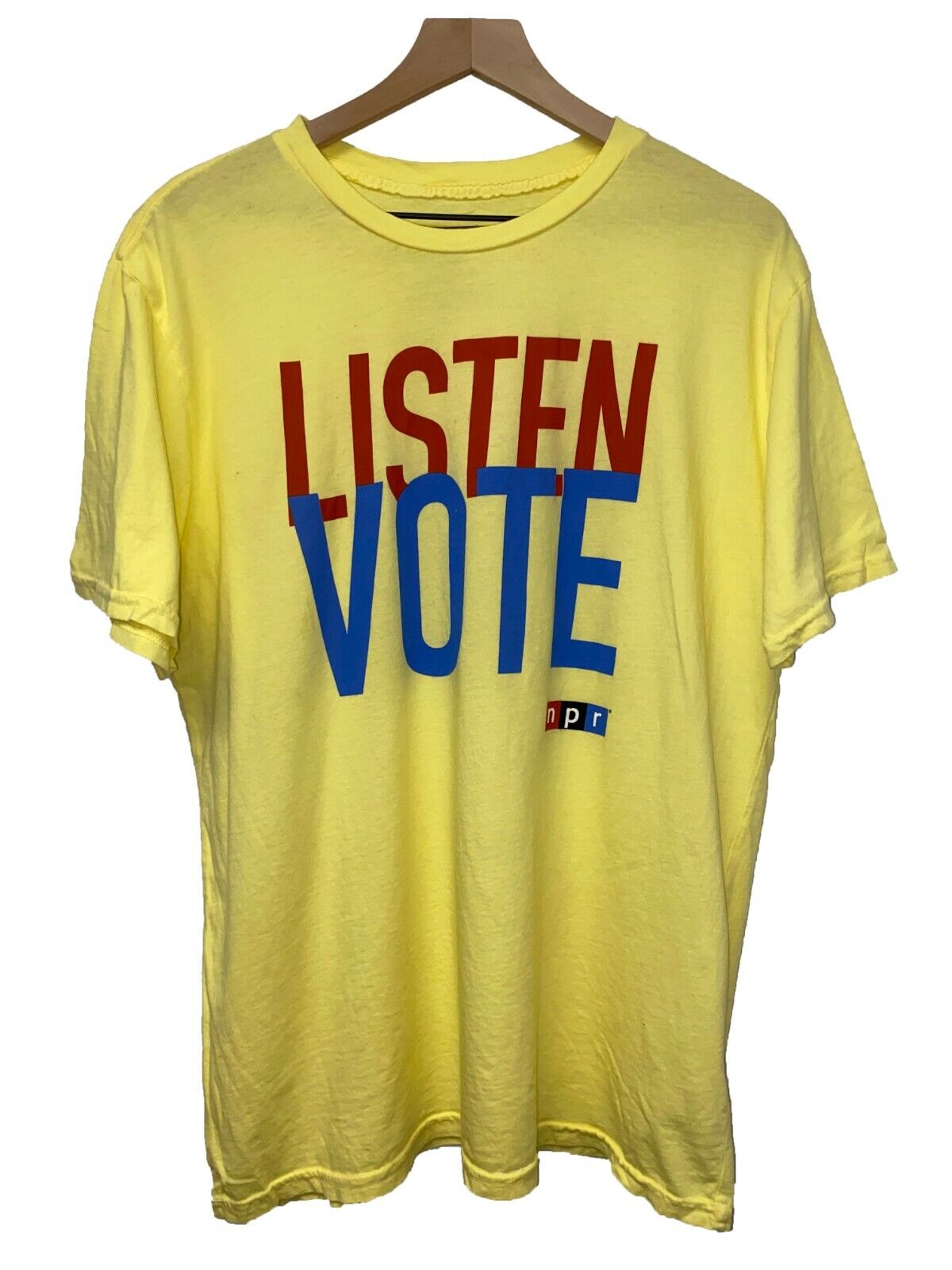 NPR "Listen Vote" t-shirt