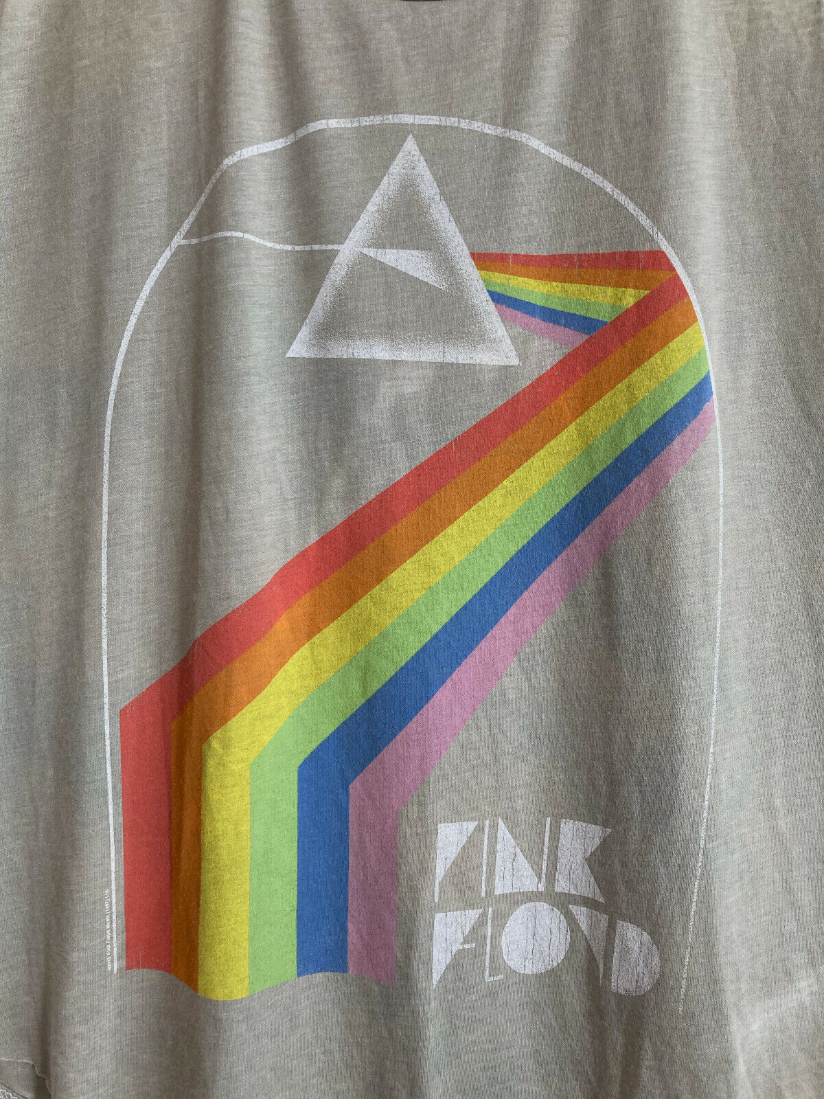 Pink Floyd "Dark Side of the Moon" Deconstructed tank top