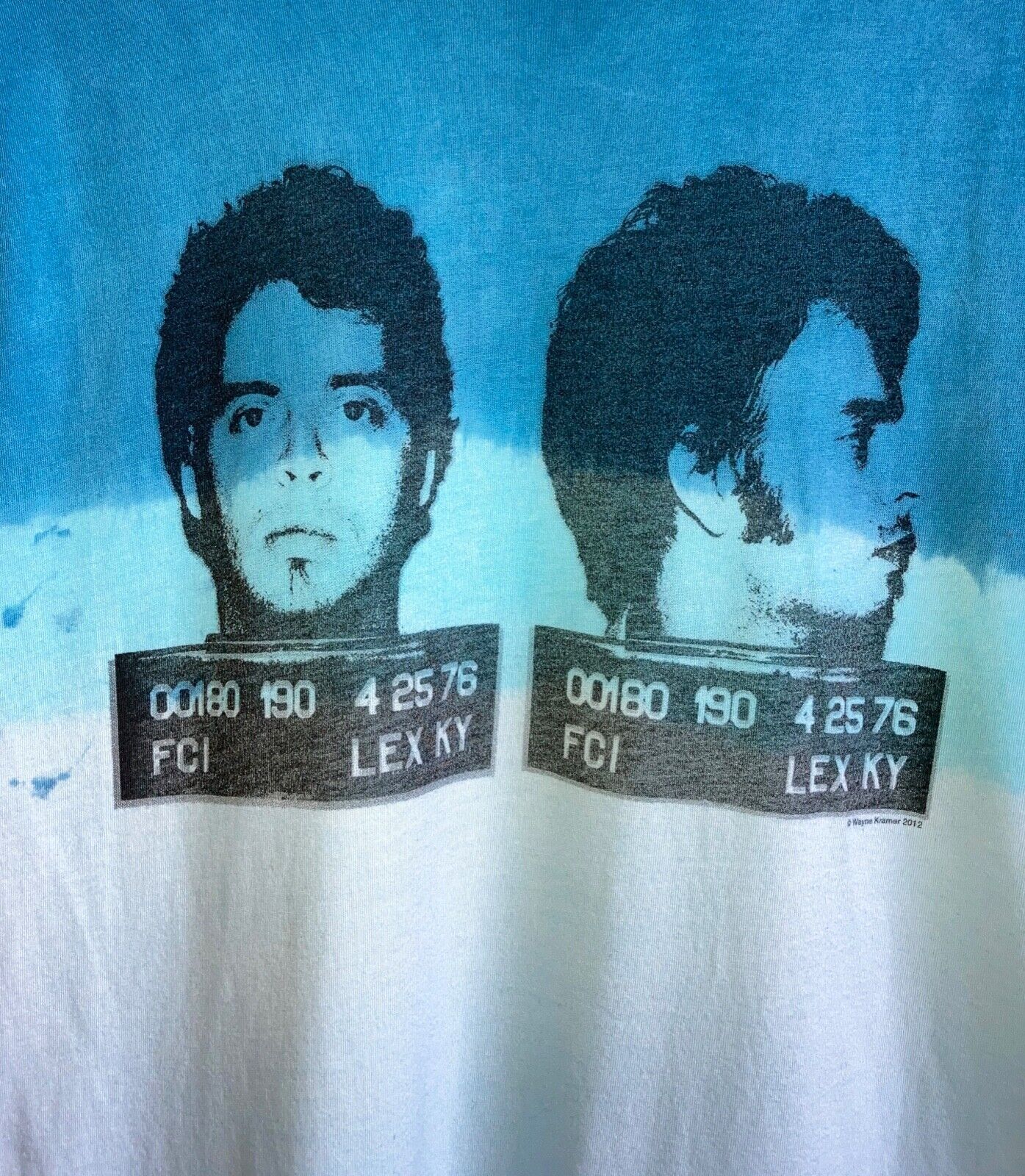 MC5's Wayne Kramer Mugshot Tie Dye t-shirt