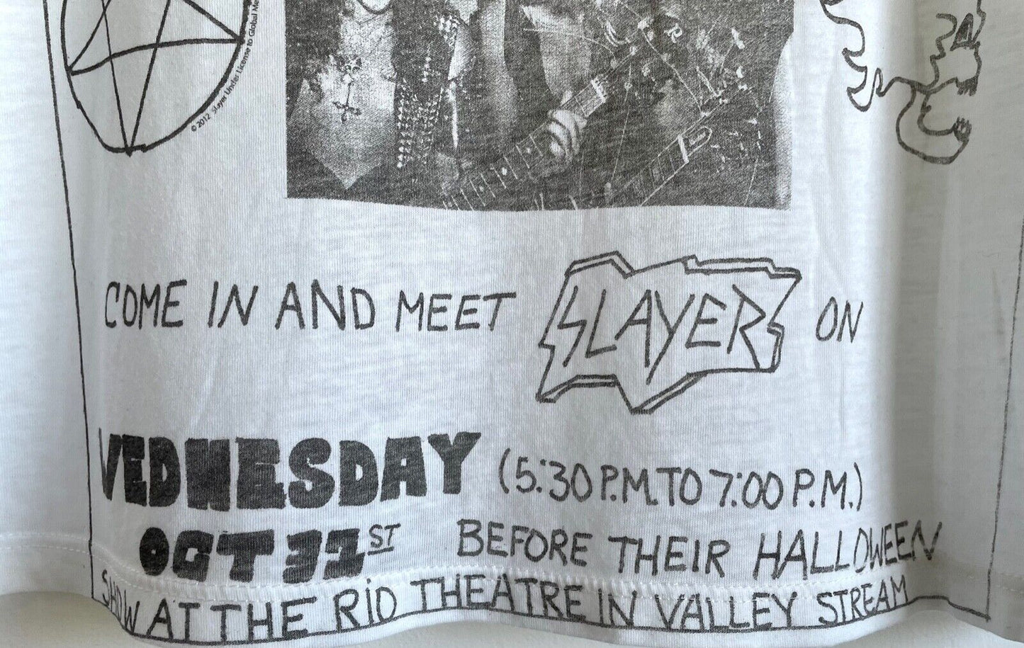 Slayer Live Poster Boxy t-shirt