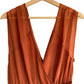 Georgette Draped Chiffon Maxi Dress