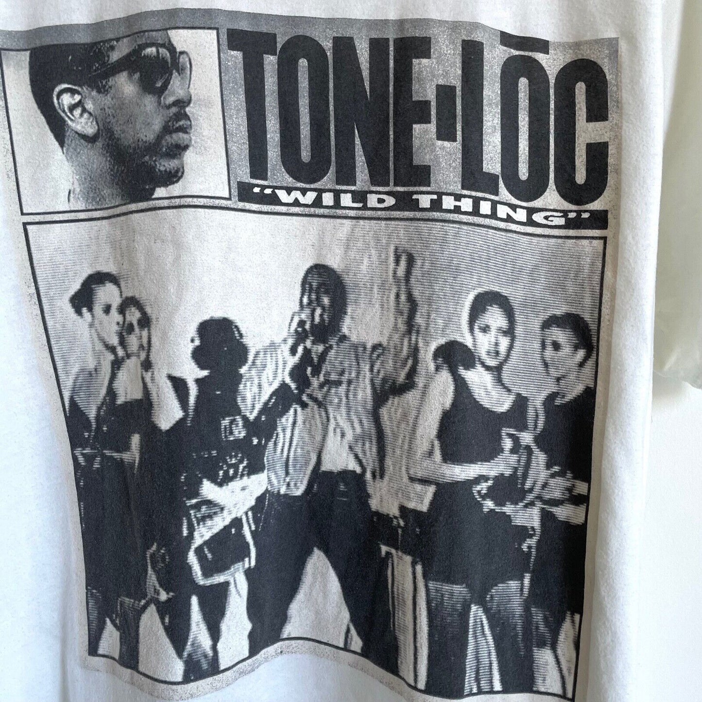 Tone Loc "Wild Thing" white men t-shirt by Chaser Brand 90's Hip Hop Rap Tee