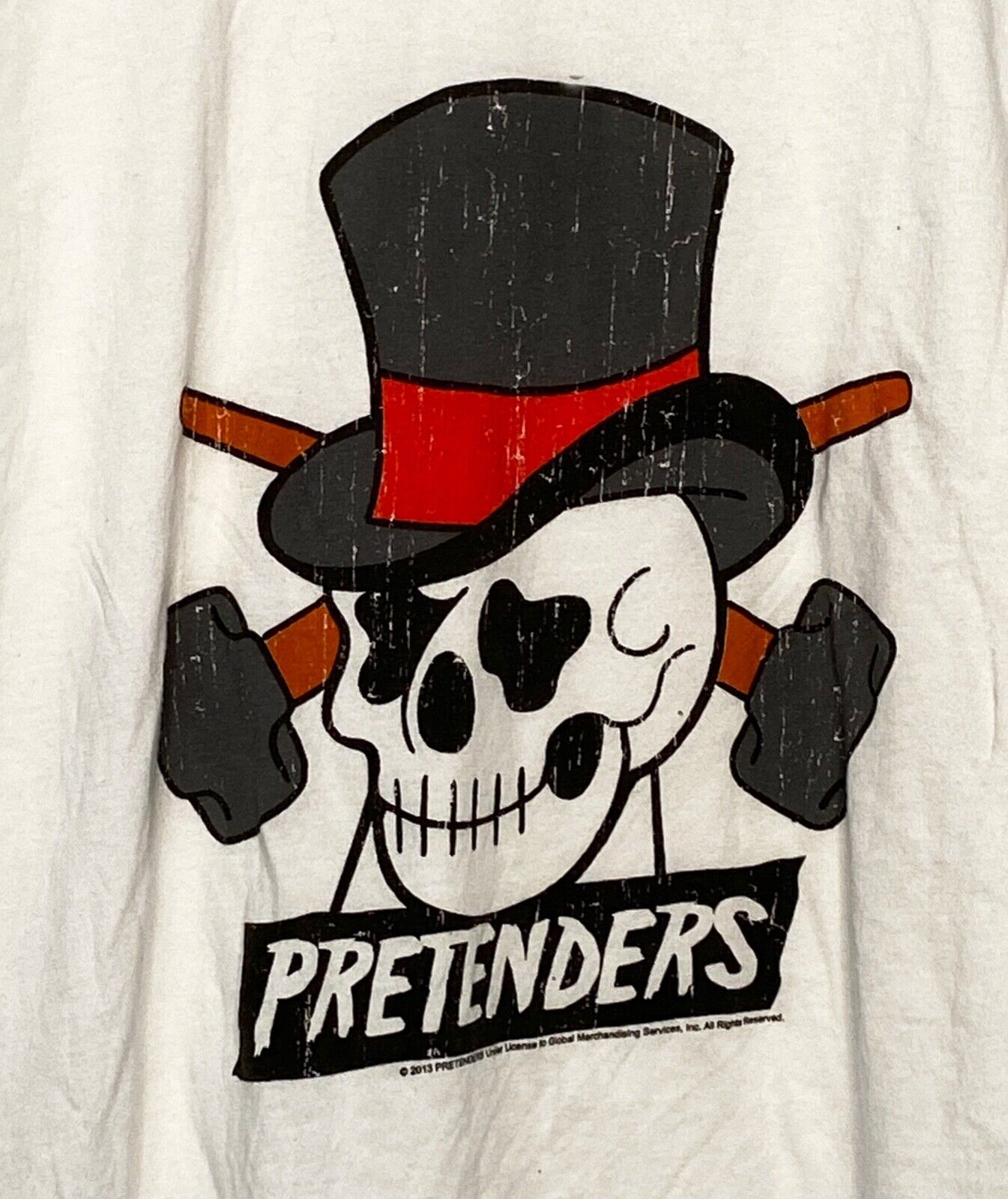 Pretenders Top Hat Skull t-shirt