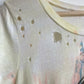 Lightning Tie Dye Destroyed  t-shirt