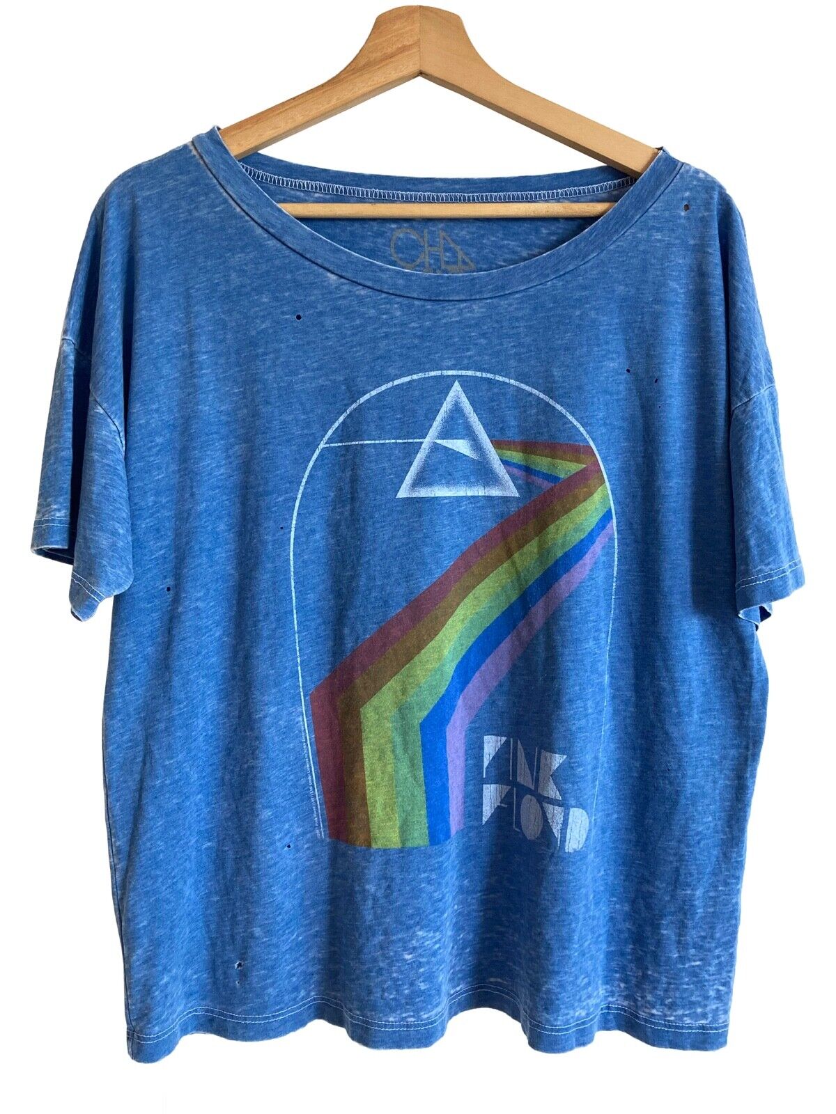 Pink Floyd "Dark Side of the Moon" Destroyed Boxy t-shirt