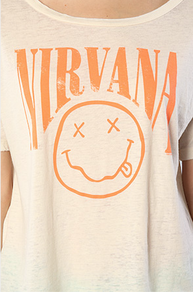 Nirvana Smiley Face Boxy t-shirt