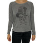 Skull Top Hat Long Sleeve t-shirt