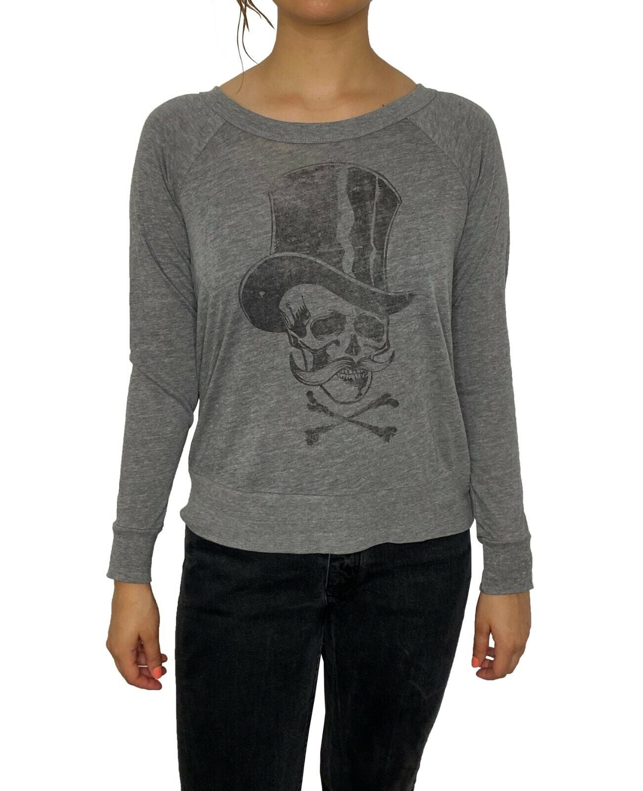 Skull Top Hat Long Sleeve t-shirt