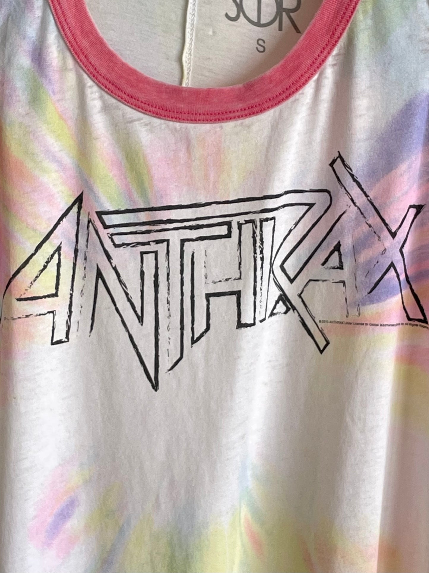 Anthrax Tie Dye Sleeveless T-shirt