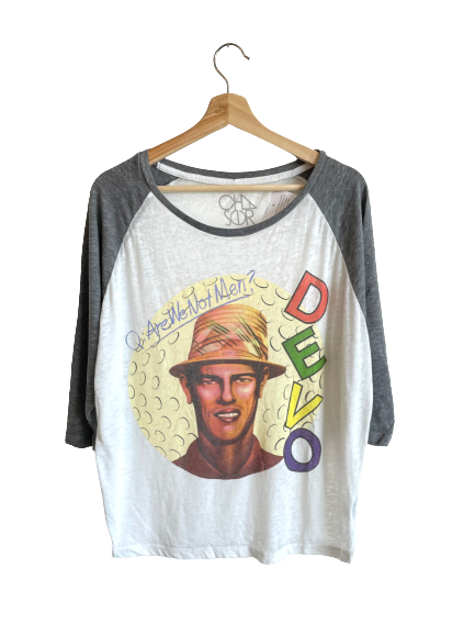 Devo "We are not Men"  Baseball t-shirt